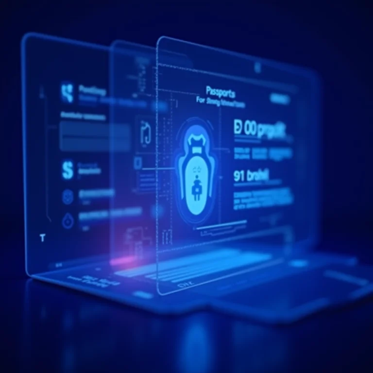Documentação e vistos digitais para viagens