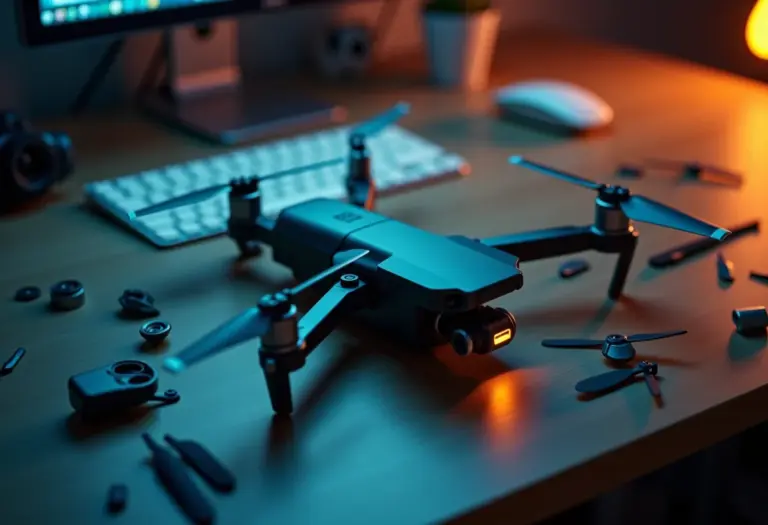 Drones: O erro que você não pode cometer ao pilotar o seu Drone danificado sobre uma mesa.