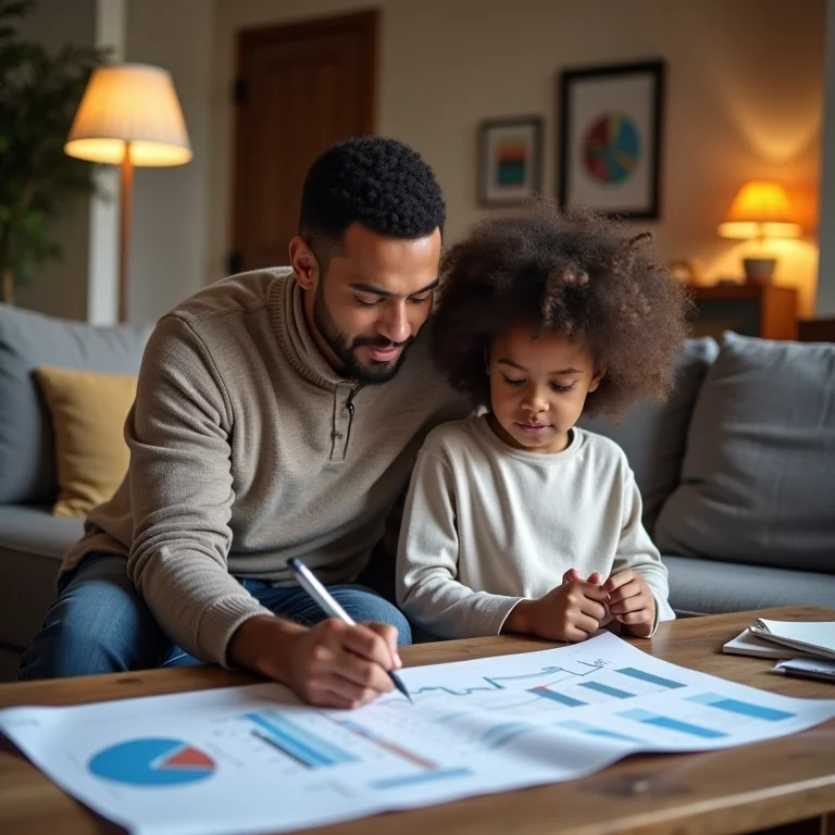 Educação financeira moldando o futuro dos filhos