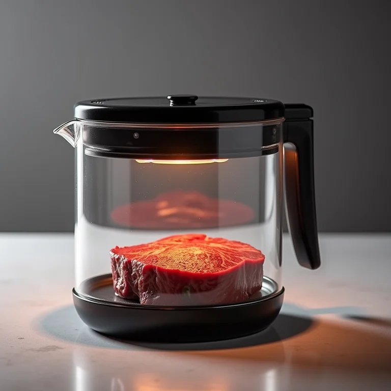Equipamento de sous vide em ação
