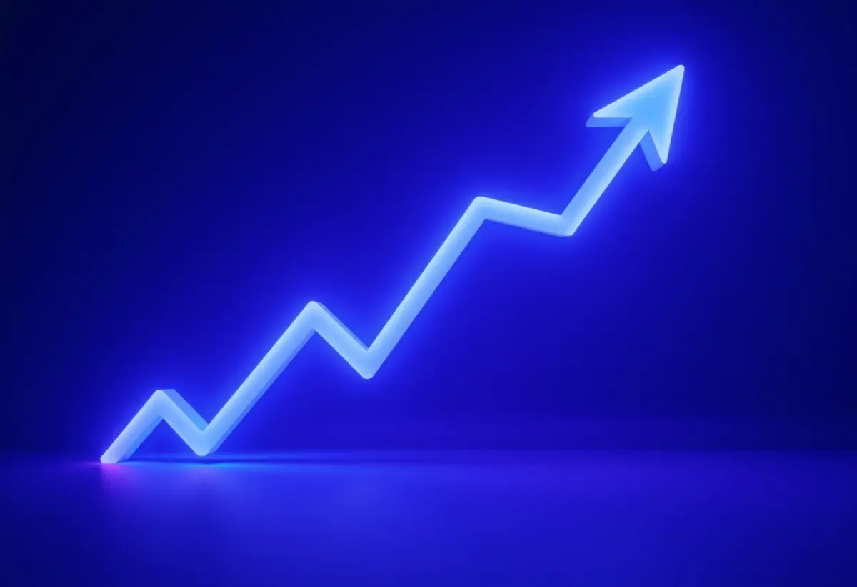 Prazo de investimento: o segredo para turbinar seus ganhos Gráfico abstrato representando o crescimento de investimentos.