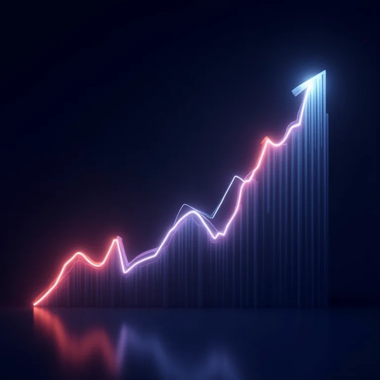 Gráfico em crescimento representando o mercado de edtechs