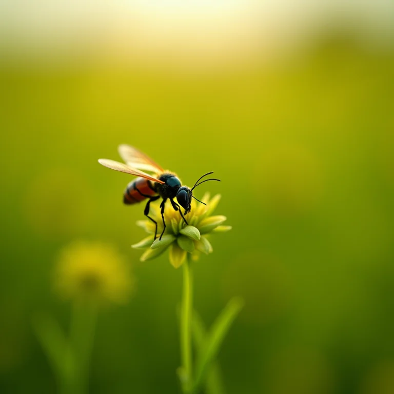 Insetos benéficos protegendo plantações