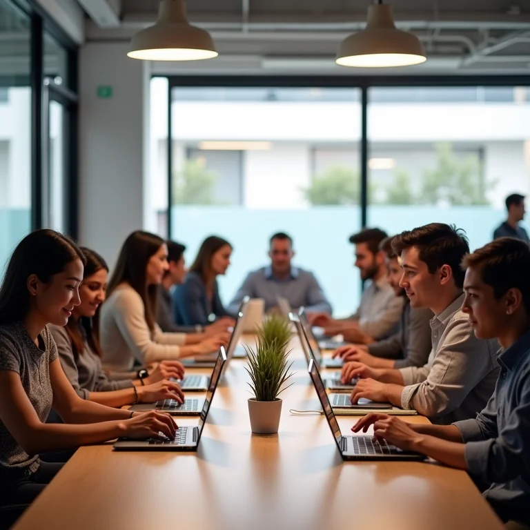 Jovens aproveitando as vantagens do MEI em coworking