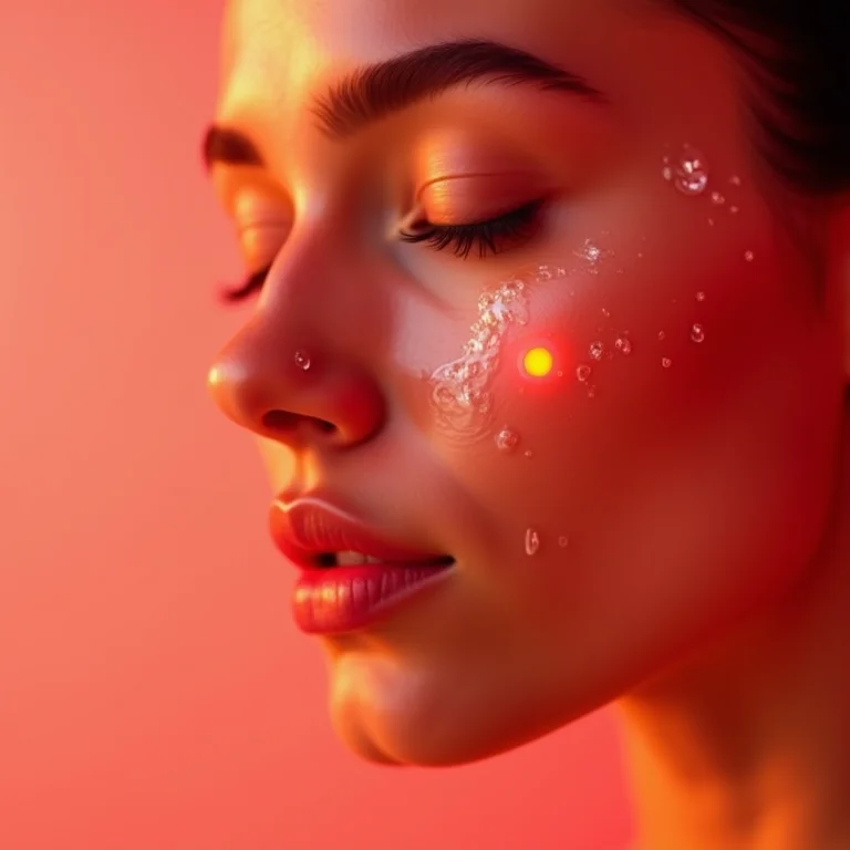 Pele sendo preparada com sérum para um visual glowy.