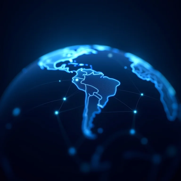 Representação abstrata da importância do agronegócio brasileiro no mercado global.