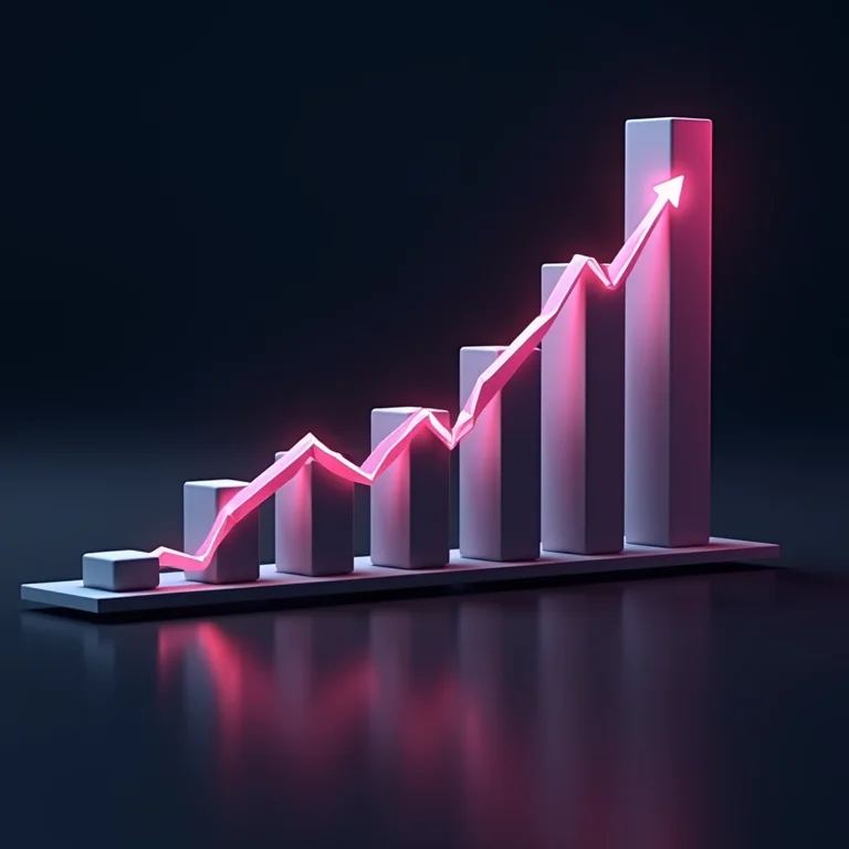 Representação visual da evolução histórica da alavancagem financeira.