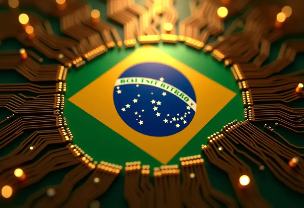 Representação visual da regulamentação de criptoativos no Brasil