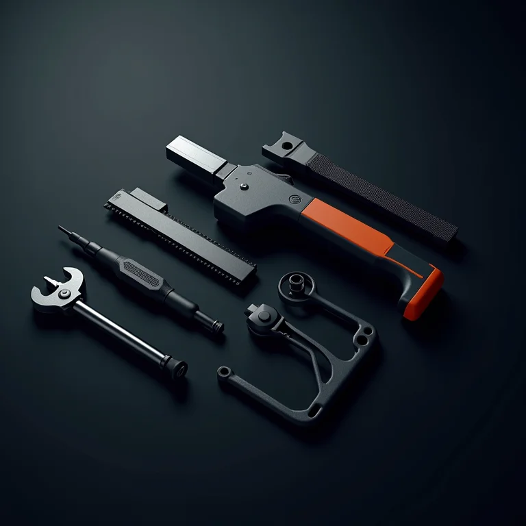 Tipos de alavancagem financeira representados por gadgets futuristas.