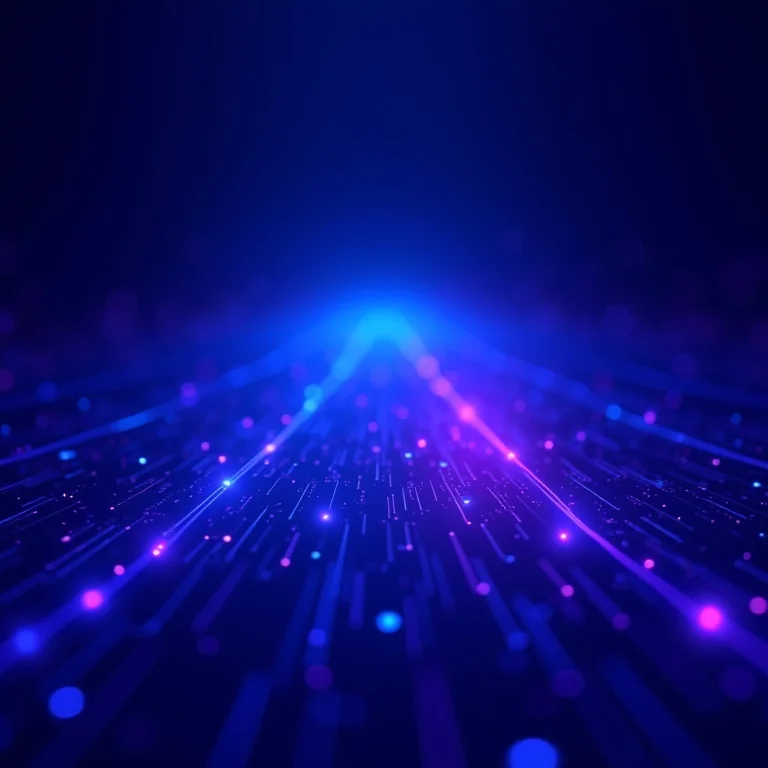 Visualização do fluxo de dados em um blockchain.
