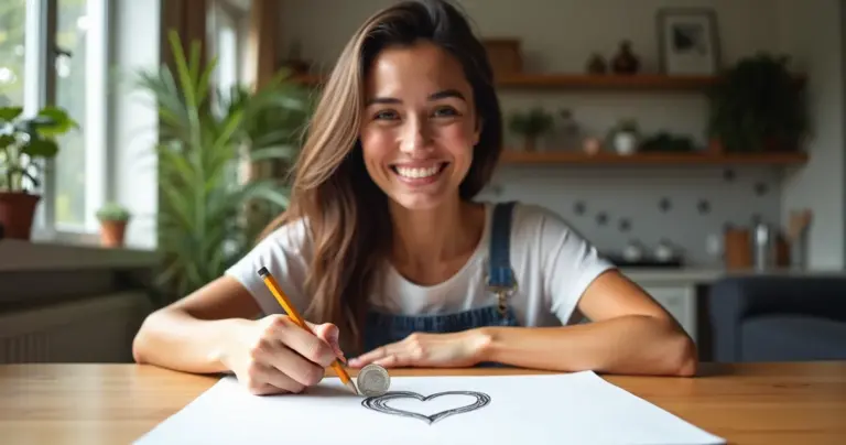 Como Desenhar um Coração Perfeito em 5 Minutos (Método da Moeda) Como Desenhar um Coração Perfeito em 5 Minutos (Método da Moeda)