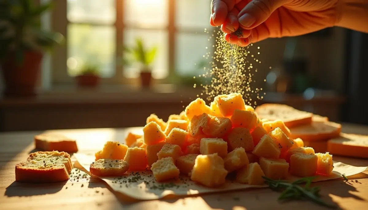 Croutons o que é: a transformação crocante que salva seu pão velho Croutons o que é: a transformação crocante que salva seu pão velho