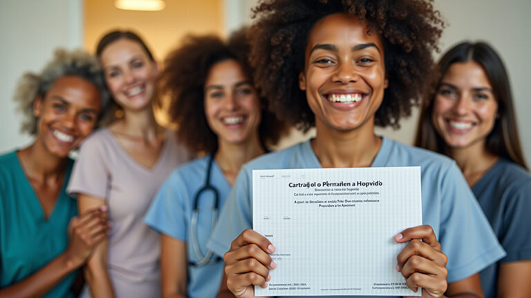 Como Usar a Carta de Permanência Hapvida Para Reduzir Carências Adultos brasileiros sorrindo e aliviados segurando a Carta de Permanência Hapvida.