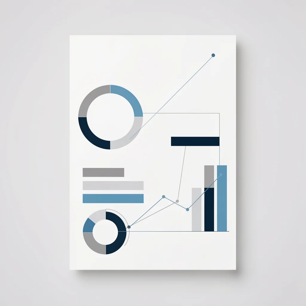 Gráfico abstrato e minimalista em estilo corporativo representando erros comuns de design.