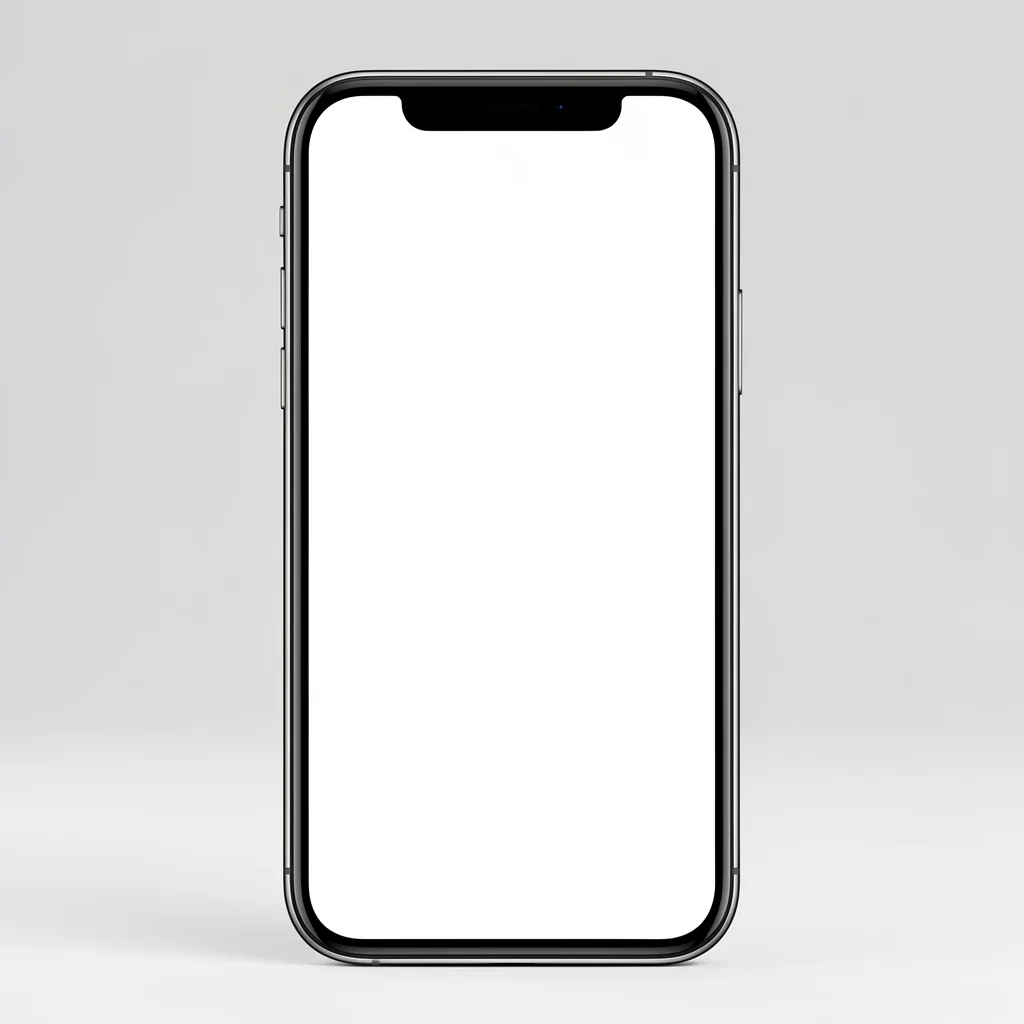 Smartphone exibindo interface do Linktree com fundo sólido e ícones minimalistas